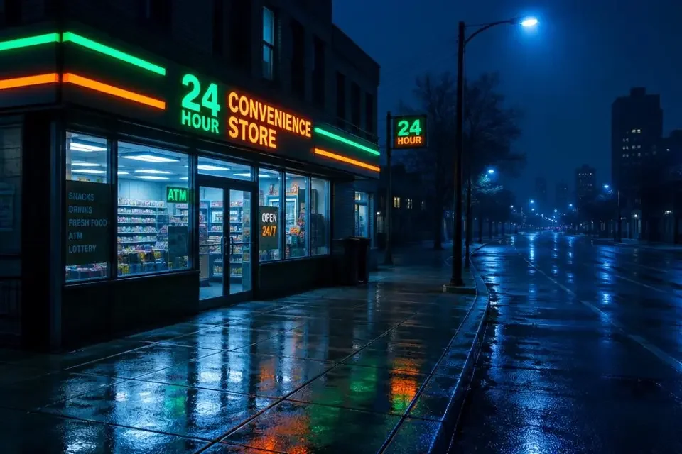 深夜便利店的二十分钟，被拍到的人给了一个很干的笑 封面图